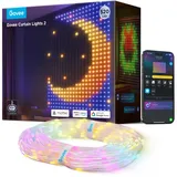 Govee Curtain Lights 2.0, Smart LED Vorhang mit DIY GIF, 520 RGBIC Color Chaning LED Lichterkette, Dynamische Deko, IP65 Max Wasserfest, Kompatibel mit Alexa, Weihnachten Christmas Deko (1,5×2m)