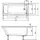 Polysan LILY Rechteckbadewanne 120 x 70 cm (25111)