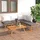 vidaXL 6-tlg. Garten-Lounge-Set mit Kissen Massivholz Akazie