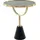 Kayoom Beistelltisch KAYOOM "Rocio, Ausgefallenes Design,Stabiler Marmor-Sockel", schwarz, B:46cm H:54cm T:46cm, Tischplatte: 100% marmorisiertes Glas / Gestell: Marmor, Edelstahl, Tische, Beistelltisch, ausgefallenes Gestell, stabiler Marmorfuß, marmorierte 