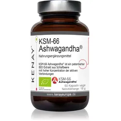 Kenay Ashwagandha KSM-66 BIO Tabletten zur Unterstützung von Gedächtnis und Konzentration 60 KAP