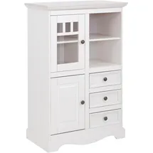 OTTO home Highboard Melissa 80 x 45 x 120 cm Weiß