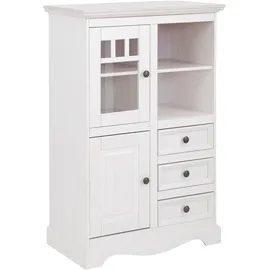 OTTO home Highboard Melissa 80 x 45 x 120 cm Weiß