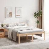 vidaXL Seniorenbett 120x190 cm Massivholz Kiefer