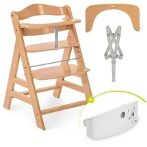 hauck Hochstuhl Alpha Plus - im Sparset inkl. Aubewahrungskorb (Treppenhochstuhl)