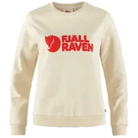 Fjällräven Logo Sweater W Damen Chalk White-Flame Orange Größe