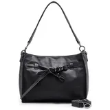 FredsBruder Belted With Love Schultertasche Leder Black