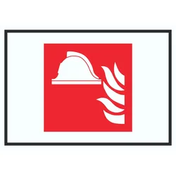 Mittel und Geräte zur Brandbekämpfung Symbol Schild A2 (420x594mm)