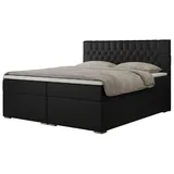 MKS Meble Boxbett mit Bettkasten ¦ schwarz ¦ Maße (cm): B: 140 H: 125