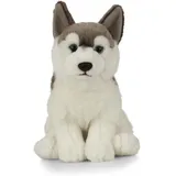 Living Nature Kuscheltier Husky Plüschspielzeug realistisch 21cm