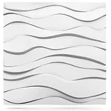 Deccart - 3D Wandpaneele 60x60 cm - Paneele Wand Wall Panels Deko Wandverkleidung Innen Panel Deckenverkleidung Decke Deckenpaneele Platten Styropor EPS-Polystyrol - Zephir - 1 Stück - 0,36m2
