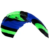 Wolkenstürmer Wolkenstürmer® Paraflex Sport 1.7 (blau) - Flugfertiger Lenkdrachen mit Lenkstange, 2x20m Dyneemaleinen - Matte für Jugendliche & Erwachsene