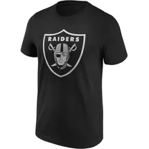 Fanatics Las Vegas Raiders Mid Essentials Crest T-Shirt schwarz/weiß M