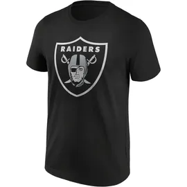 Fanatics Las Vegas Raiders Mid Essentials Crest T-Shirt schwarz/weiß M