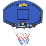 street skiller STREETSKILLER Basketballkorb mit Brett & Wandhalterung, inklusive Montagezubehör. für Kinder und Erwachsene, Innen- und Außenmontage blau/gelb