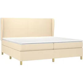 vidaXL Boxspringbett 200 x 200 cm Creme