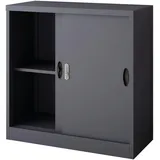 [en.casa] Aktenschrank, Rieti - Dunkelgrau