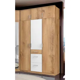 WIMEX Drehtürenschrank Click 135 x 199 x 58 cm Weiß/Braun