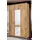 WIMEX Drehtürenschrank Click 135 x 199 x 58 cm Weiß/Braun