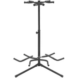 vidaXL Gitarrenständer Schwarz Stahl