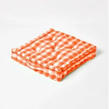 Homescapes Sitzkissen 40 x 40 cm Orange