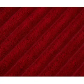 Gözze Feine Corddecke Kuscheldecke 150 x 200 cm Karminrot