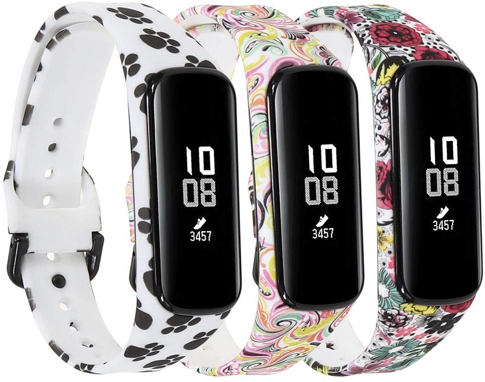 Kompatibel mit Samsung Galaxy Fit2 Bands für Damen und Herren, Muster bedrucktes Armband Zubehör Ersatz-Uhrenarmband für Galaxy Fit 2 Fitness Tracker