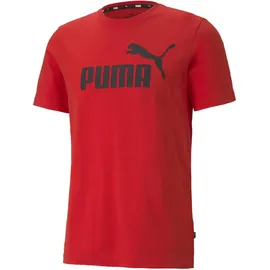 Puma Herren ESS Logo Tee Rot