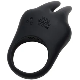 Fifty Shades of Grey Penisring „Sensation Vibrating Rabbit Love Ring" mit 20 Vibrationsmodi, schwarz
