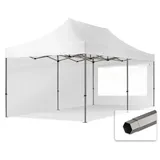 TOOLPORT Faltpavillon 3 x 6 m inkl. 2 Seitenteile Weiß