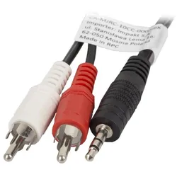 Lanberg Audiokabel 3.5mm ></noscript> 2xRCA (2 Meter) Schwarz