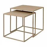 BLOMUS Beistelltisch Fera 2tlg. Stahl Beige