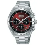 LORUS Herrenuhr Chronograph Silber Edelstahl Analog RT337HX9