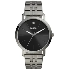 Fossil Herrenuhr Lux Luther 44 mm Grau Edelstahl, BQ2419