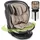 Lorelli Kindersitz Estate i-Size (40-150cm) Isofix, Stützbein, Sitz 360° drehbar beige