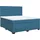 vidaXL Boxspringbett mit Matratze Blau 180x200 cm Samt