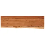 vidaXL Wandregal 110x30x3,8 cm Rechteckig Massivholz Akazie Baumkante vidaXL