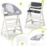 hauck Hauck, Beta Plus White 5-tlg. Newborn Set - Hochstuhl + 2in1 (Hochstuhl)