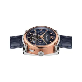 Ingersoll The Michigan Automatik Blau Leder 45 mm I01101B