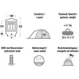 High Peak Nevada 3.1 Dunkelgrün