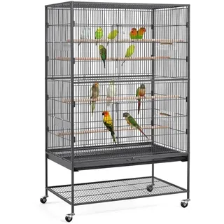 Vogelvoliere Vogelkäfig Vogelhaus Papageienkäfig Vogelbauer 56 x 93 x 153 cm