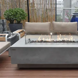 ELEMENTI Gas Feuerstelle Granvill Ø 152 cm Grau