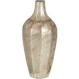 BigBuy Home Vase weiß Glas 15 x 15 x 33 cm