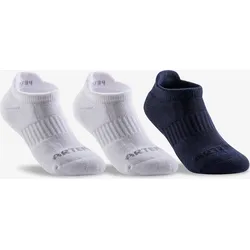 Kinder Tennissocken Baumwolle Low 3er-Pack - RS 500 schwarz/grau 31/34