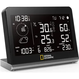 National Geographic DCF Farb-Wetterstation SC 8-in-1 - Schwarz - Schwarz