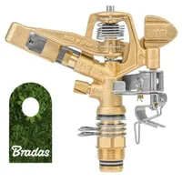 Bradas Messing Sprinkler 35m AG 3/4" Kreisregner 360° Bradas