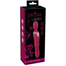 Javida Massagestab Warming & Thrusting Vibe mit Stoß- und Wärmefunktion, rot