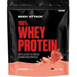 Body Attack 100% Whey Protein Strawberry Pulver 900 g