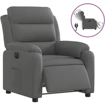 vidaXL Relaxsessel Elektrisch 148 x 79,5 x 0 cm Dunkelgrau mit Liegefunktion
