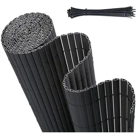 Sekey Sichtschutzmatte PVC 90 x 400 cm Grau